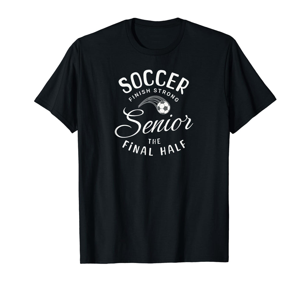 Senior Soccer Gifts T-Shirt - Minimalist Print for Adults