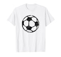 Soccer Ball Black Fans Players Soccer T-Shirt - Unique Graphic Unisex