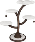 Multi-Level Modern Cat Tree, All-in-One Cat Tower with Scratching Post, Flower Cat Tree Houses for Indoor Cats