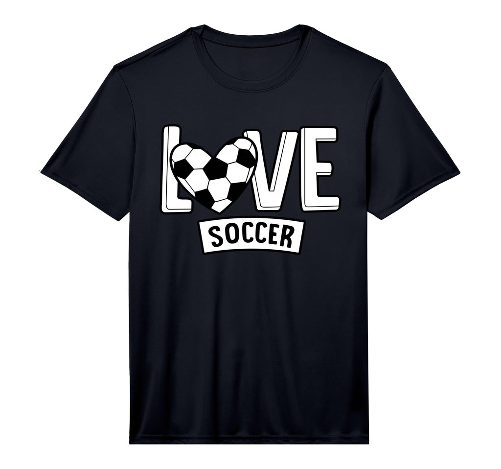 Love Soccer Funny Hearty Soccer T-Shirt - Aesthetic Graphic Men Women