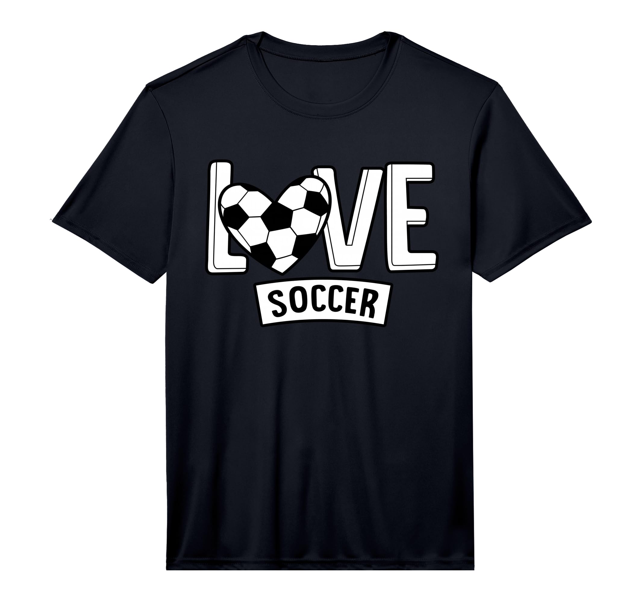Love Soccer Funny Hearty Soccer Field T-Shirt - Custom Art Print Men Women