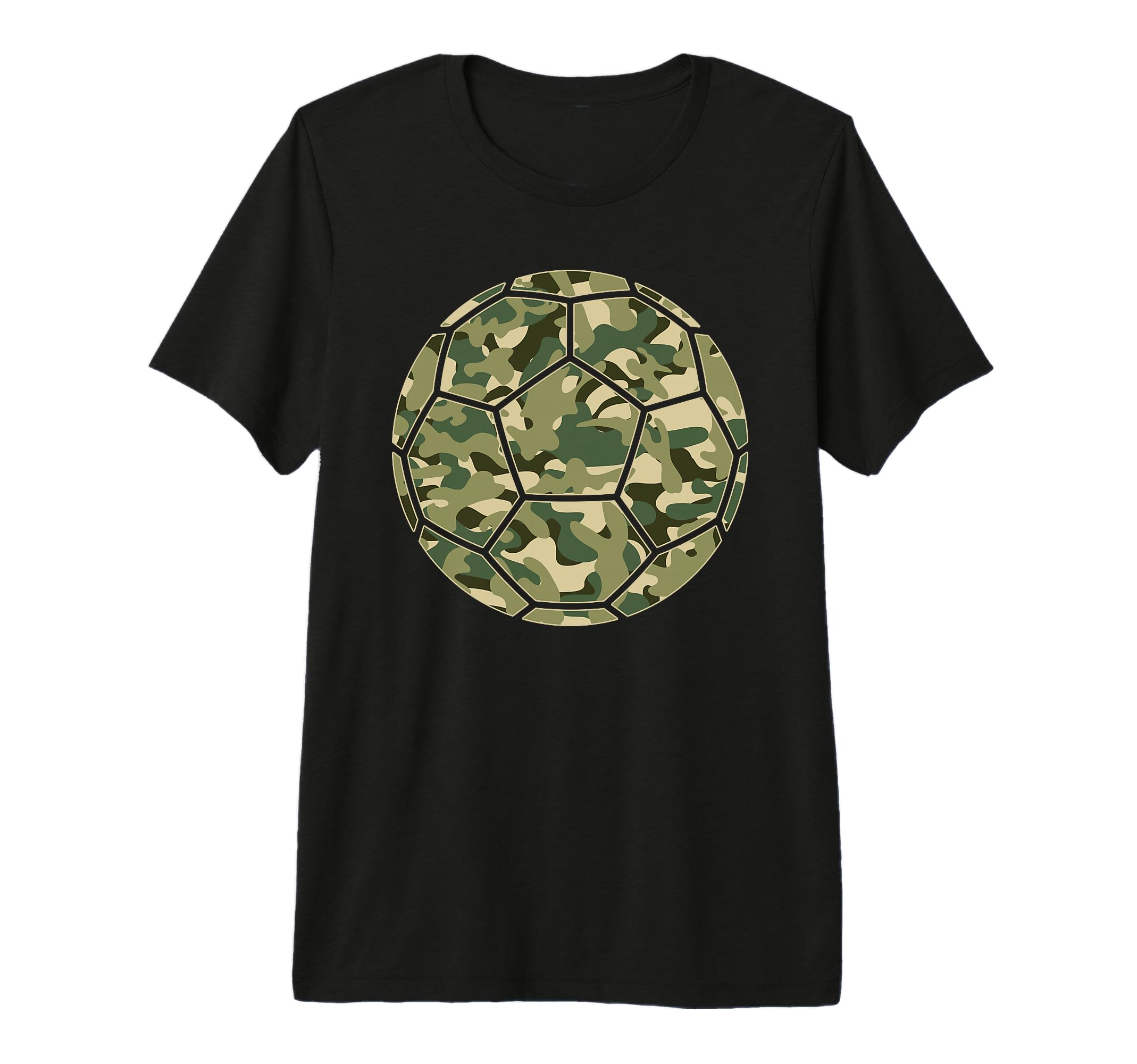 Soccer Player Camo Soccer Lover T-Shirt - Custom Art Print Unisex