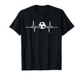 Soccer Heartbeat Soccer Ball Heartbeat T-Shirt - Custom Art Print Unisex