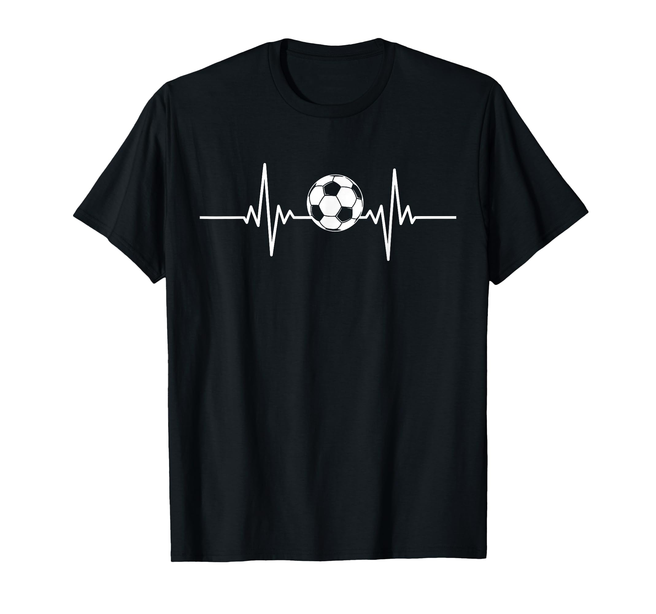 Soccer Heartbeat Soccer Ball Heartbeat T-Shirt - Custom Art Print Unisex