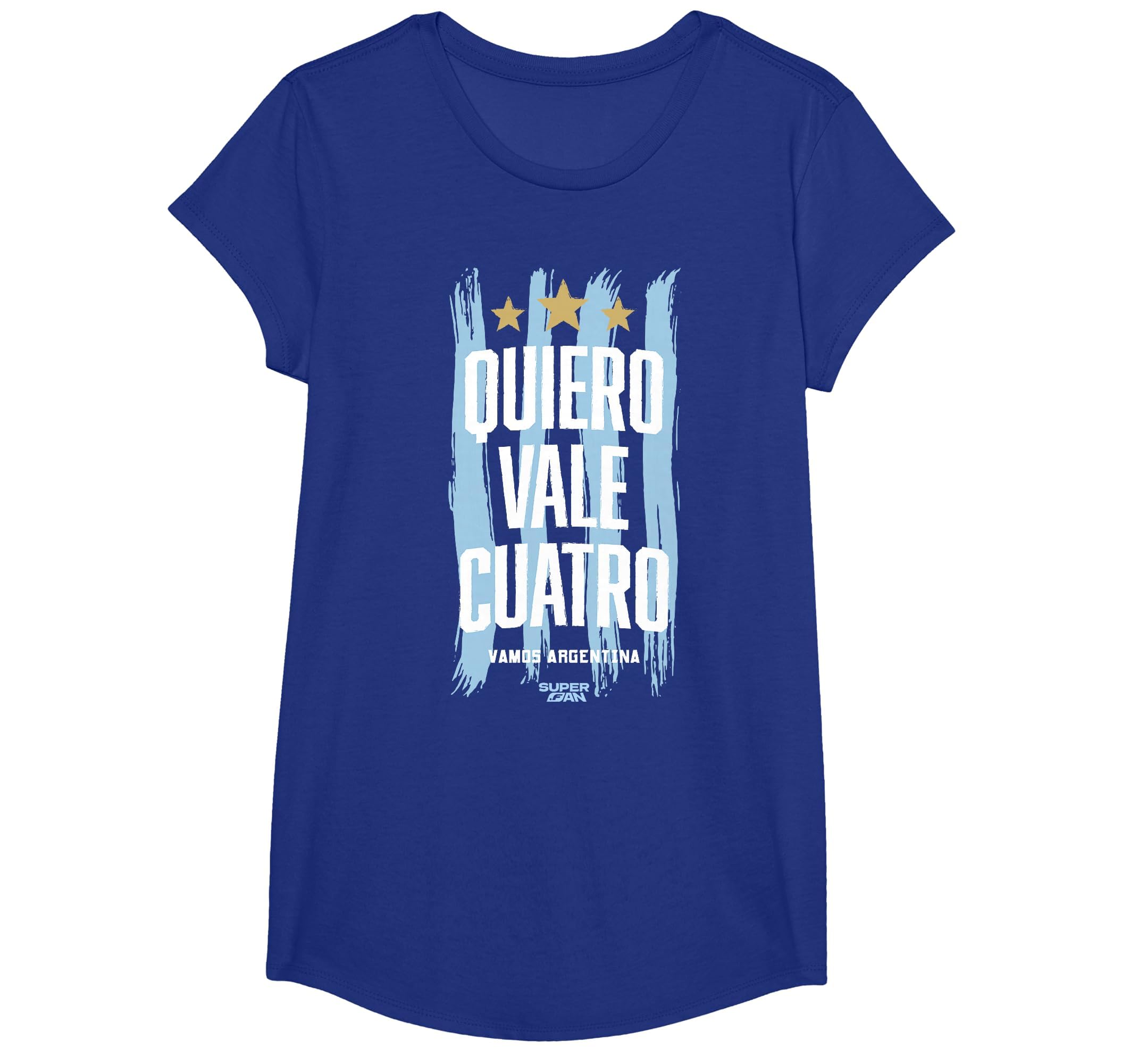 Superfan Argentina I Want Vale Cuatro T-Shirt - Unique Graphic Men Women