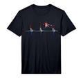 Croatian Pride Heartbeat Ekg Pulse T-Shirt - Fun Novelty Design Unisex