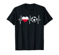 Poland Soccer Flag Heart Polish T-Shirt - Custom Art Print for Adults