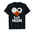 Ball Mom Funny Volleyball Soccer T-Shirt - Casual Everyday Wear Men Women