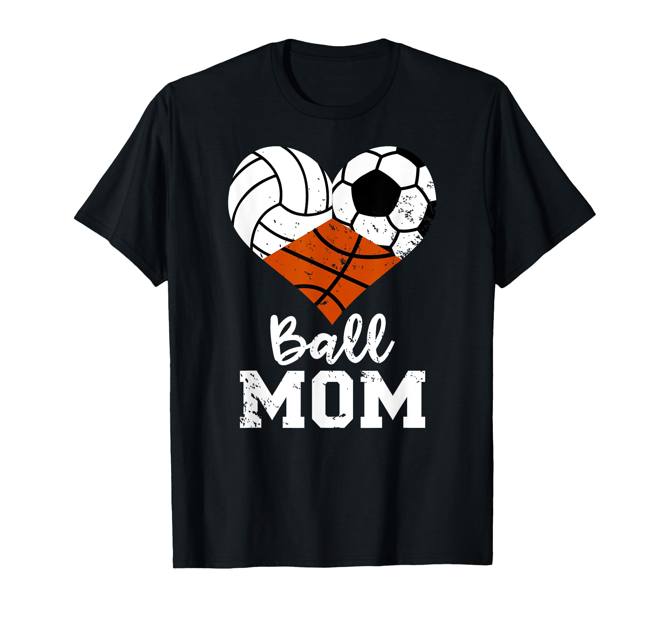 Ball Mom Funny Volleyball Soccer T-Shirt - Casual Everyday Wear Men Women
