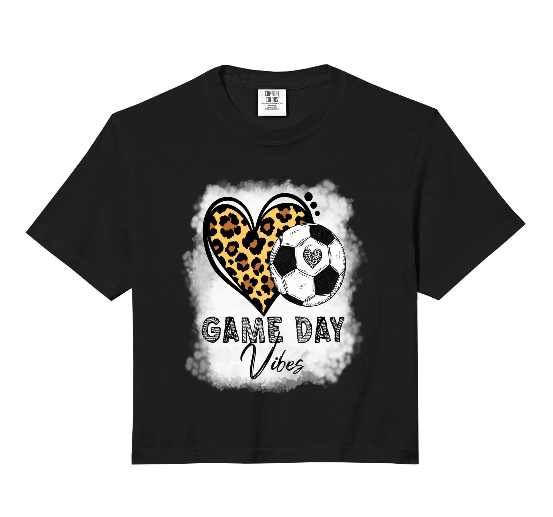 Bleached Soccer Game Day Vibes Soccer Mom Hoodie - Graphic Print Unisex