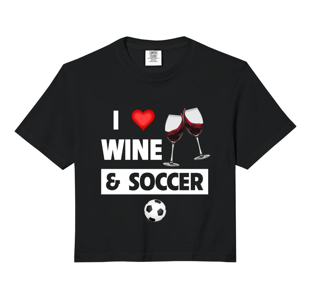 I Love Wine And Soccer Drinking Hoodie - Casual Everyday Wear for Adults