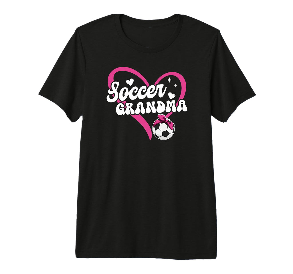 Soccer Grandma Heart Grandma Soccer T-Shirt - Minimalist Print Unisex