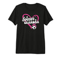 Soccer Grandma Heart Grandma Soccer T-Shirt - Minimalist Print Unisex