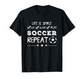 Soccer Sports Lover Life Is Simple T-Shirt - Custom Art Print for Adults