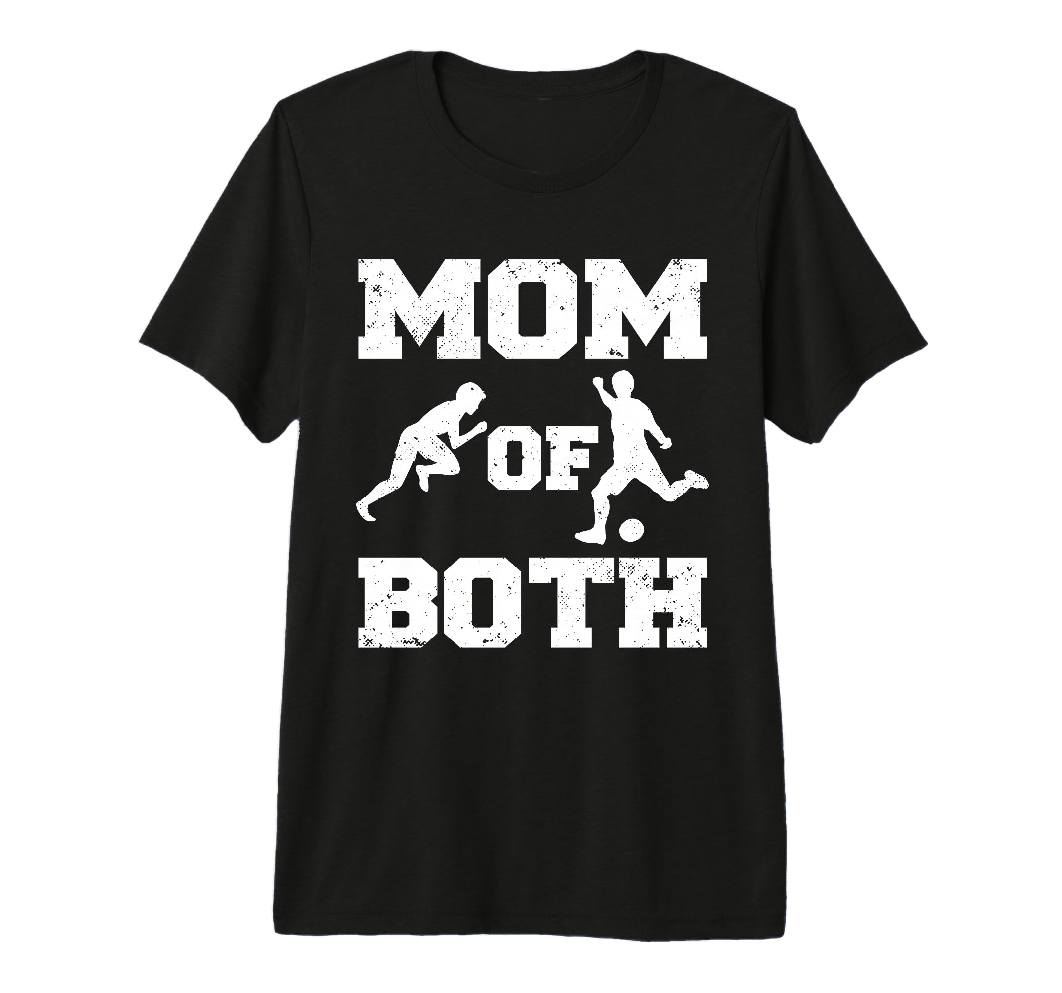 Mom Both Funny Soccer Track And Field T-Shirt - Streetwear Style Unisex