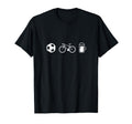 Love Cycling Soccer Football Beer Gift T-Shirt - Unique Graphic for Adults