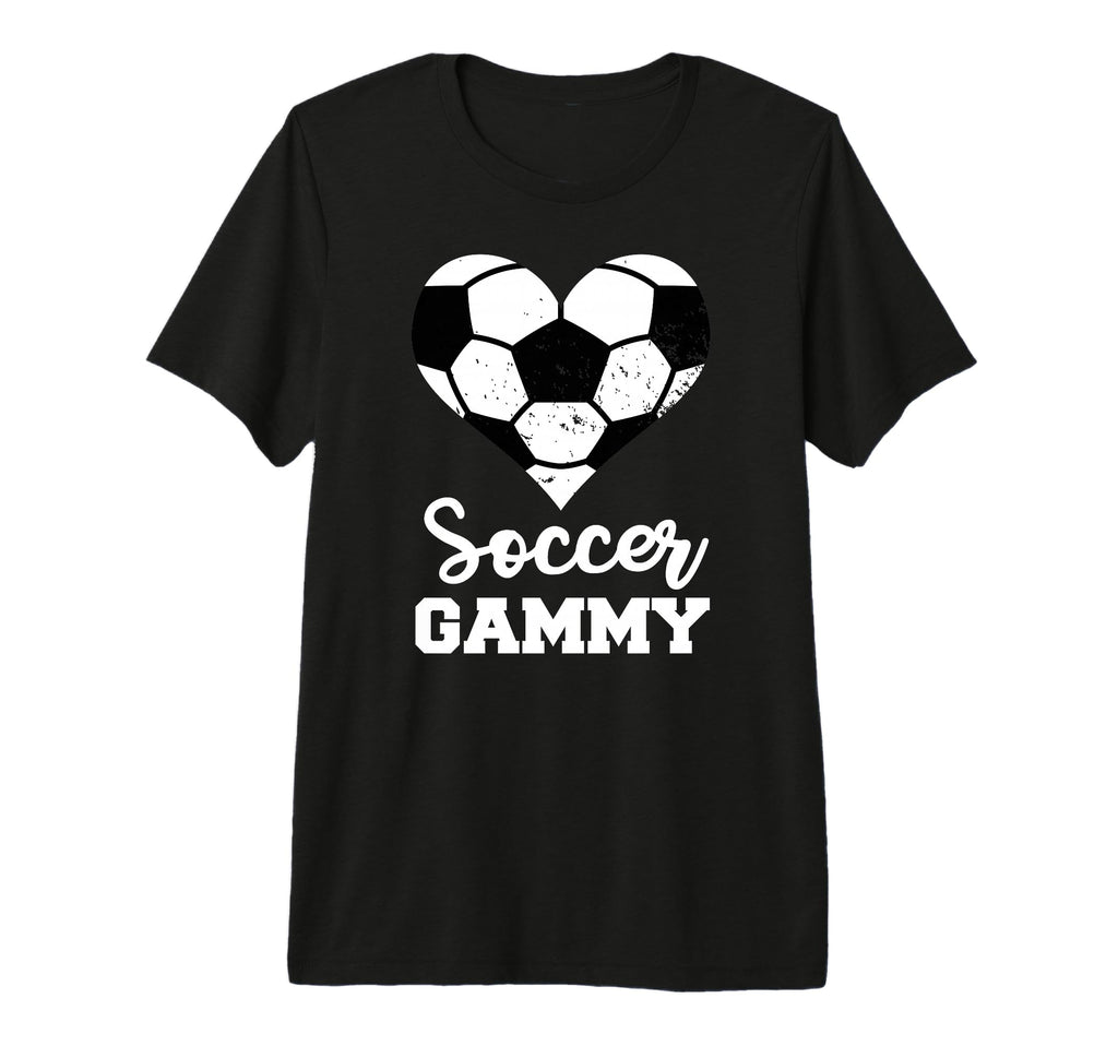 Soccer Gammy Funny Soccer Heart Grandma T-Shirt - Custom Art Print Unisex