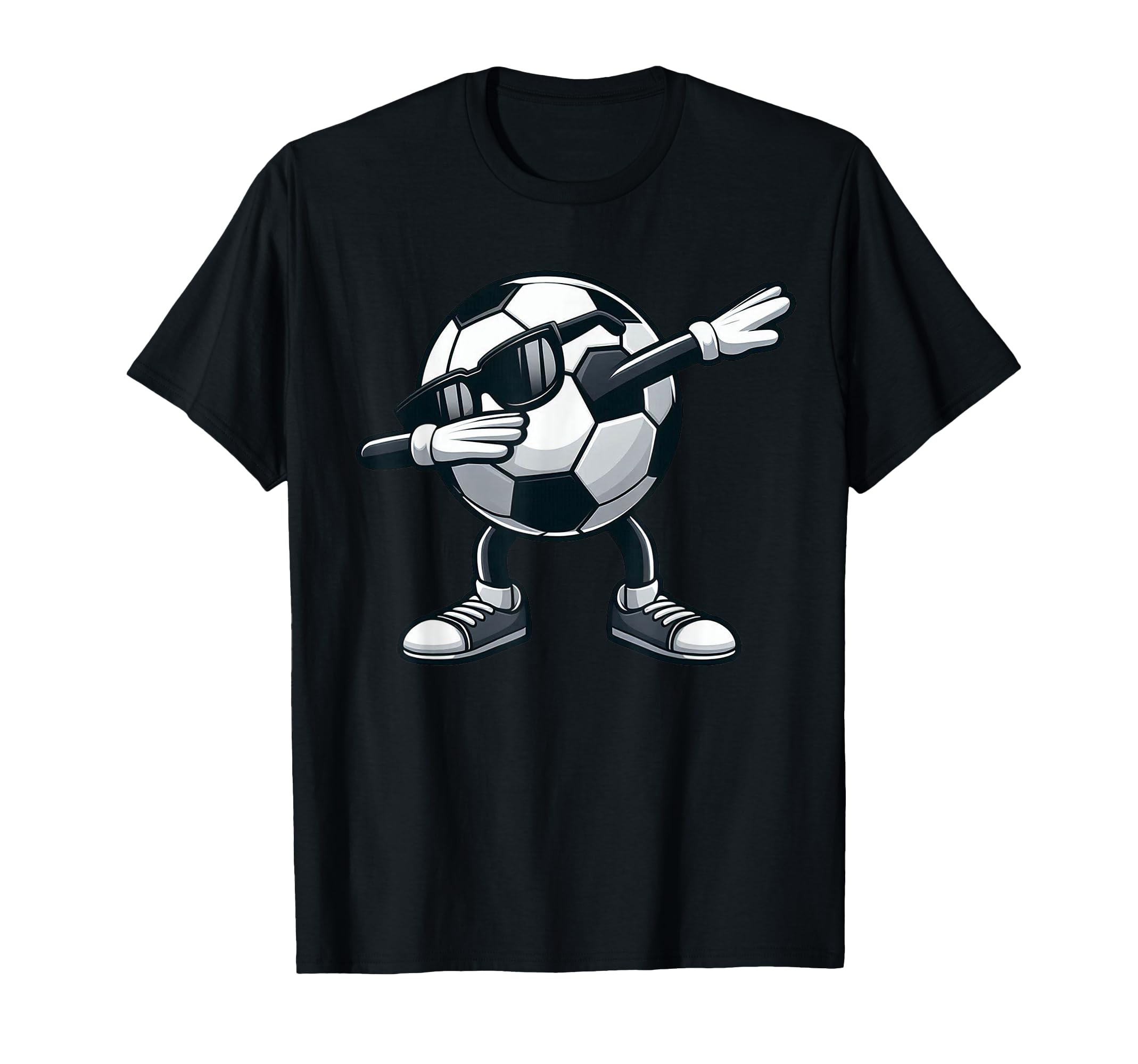 Dabbing Soccer Ball Soccer Sports T-Shirt - Streetwear Style for Adults