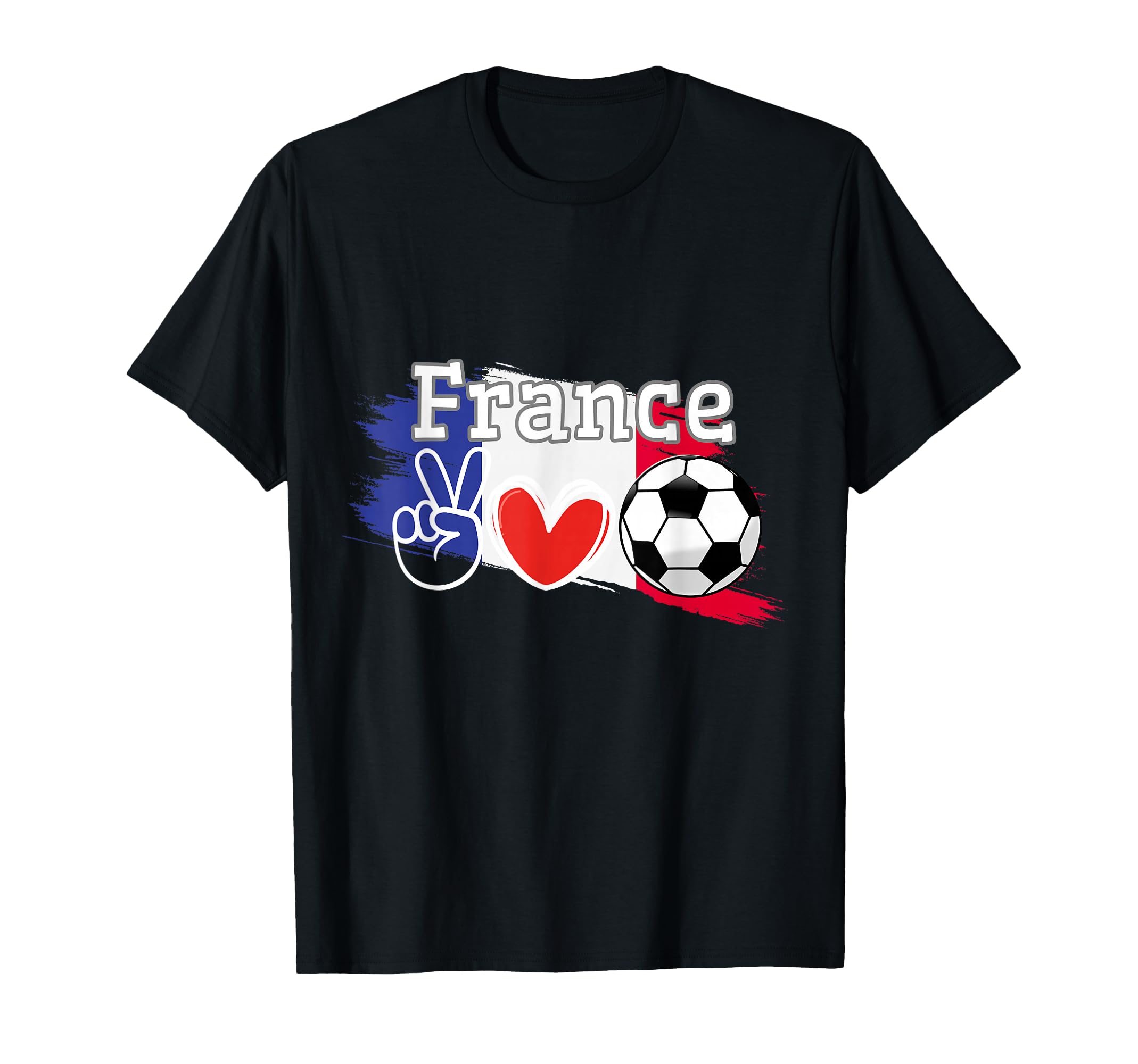 France Flags World Lovers France Love T-Shirt - Graphic Print for Adults