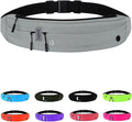 WATERFLY Running Belt Fanny Pack: Runner Marathon Jogging Waist Pack Sport Workout Exercise Fitness Phone Holder Belt for Men Women Jogger Slim Waistband