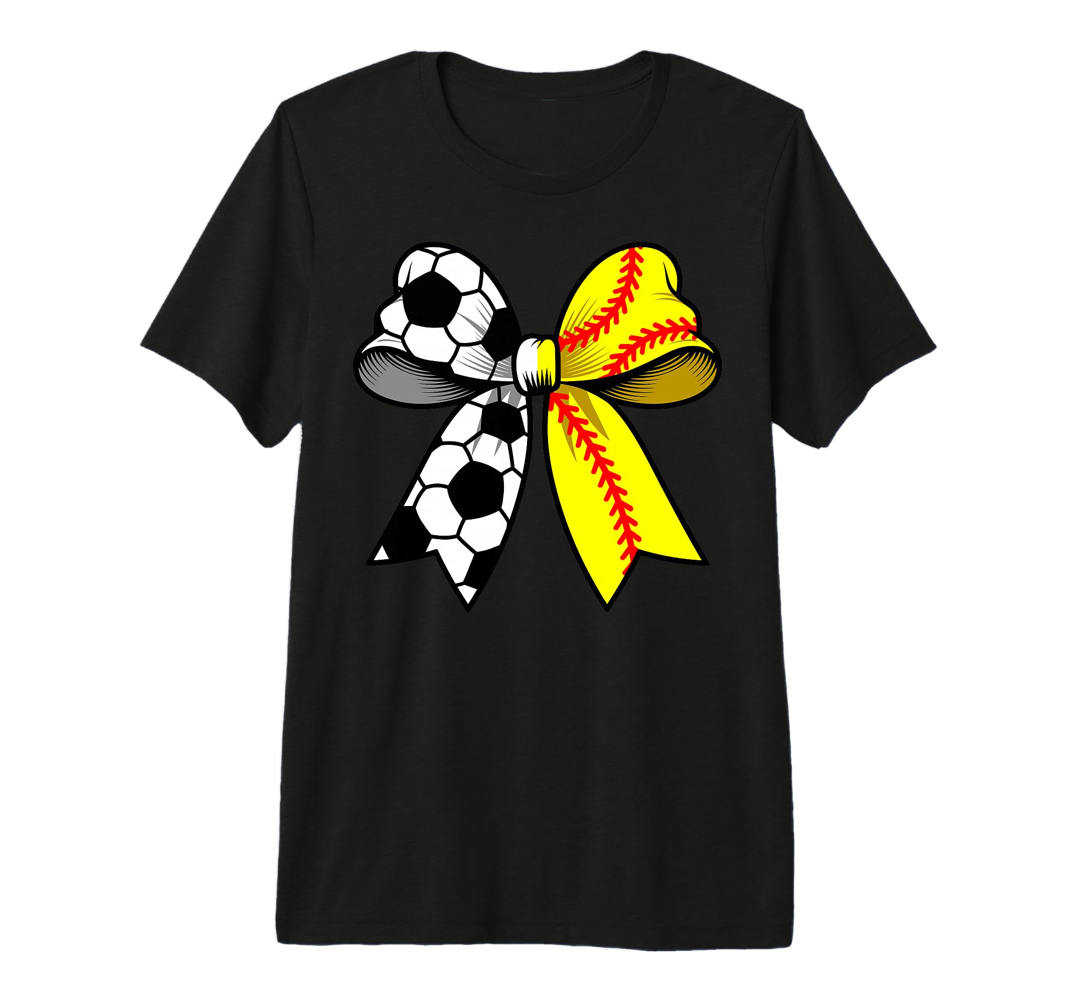 Soccer Softball Coquette Bow Funny T-Shirt - Aesthetic Graphic for Adults