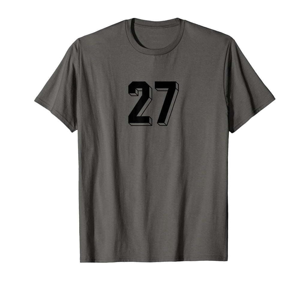 Number 27 80S 90S Soccer Team Jersey T-Shirt - Graphic Print Unisex