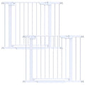 Cumbor 2 Pack 29.7-40.6" Baby Gate for Stairs, Mom's Choice Awards Winner-Dog Gate for Doorways, Pressure Mounted Self Closing Pet Gates for Dogs Indoor, Safety Child Gate with Easy Walk Thru Door