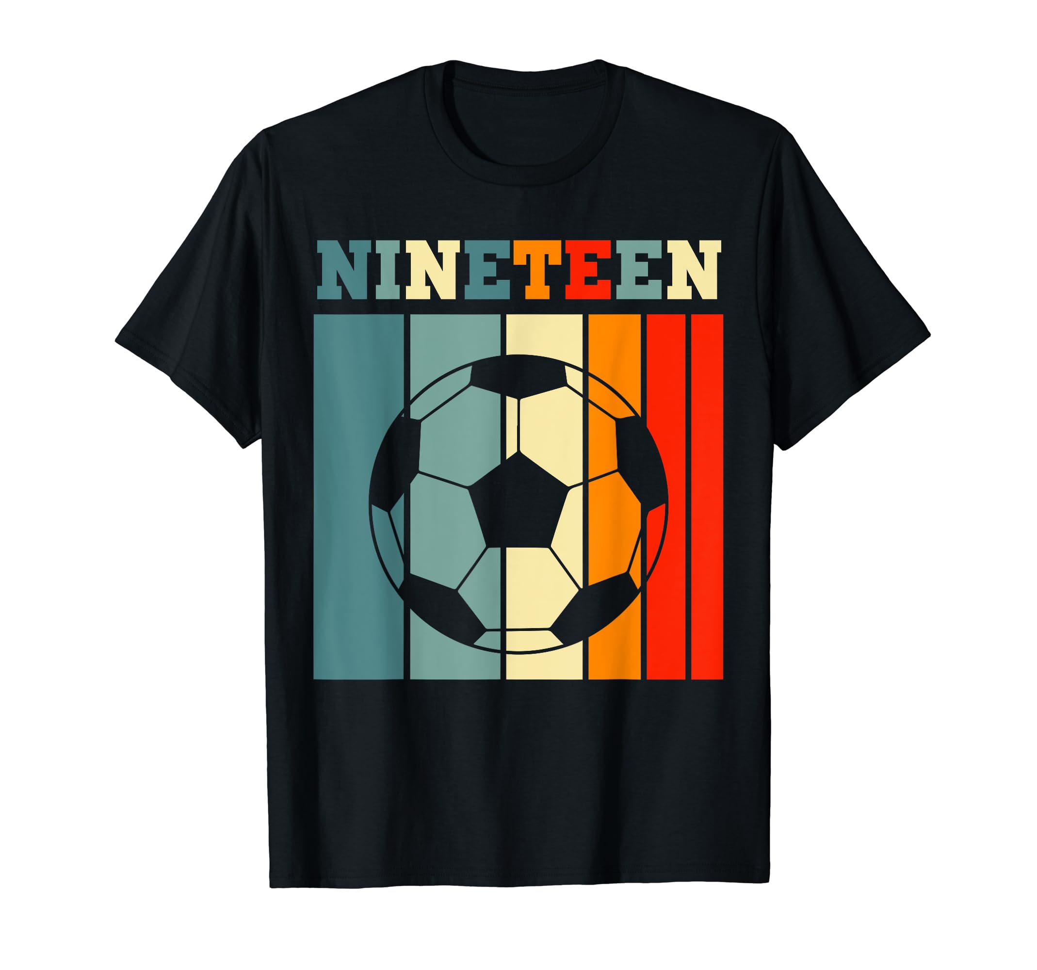 Nineteen 19Th Soccer Birthday Party 19 T-Shirt - Minimalist Print Unisex