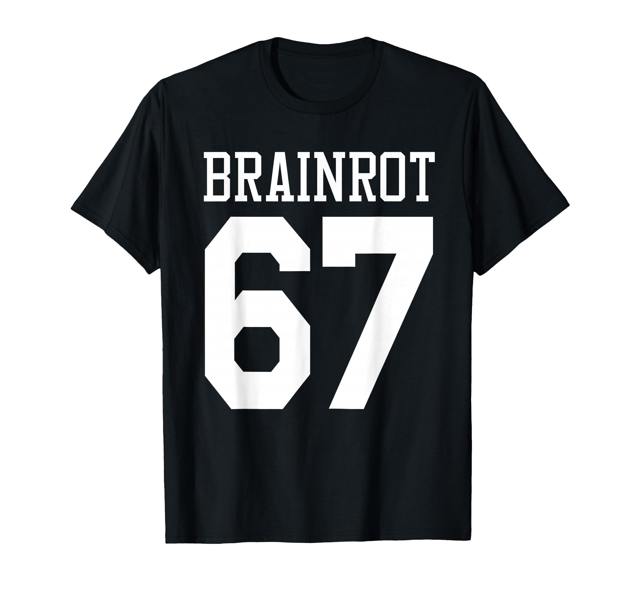 67 Meme Brainrot Sports Soccer Six T-Shirt - Graphic Print for Adults