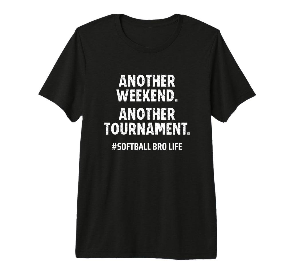 Mens Softball Bro Life Another Weekend T-Shirt - Graphic Print Men Women