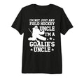 Mens Field Hockey Goalie Uncle Field T-Shirt - Trendy Graphic for Adults