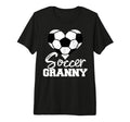 Soccer Granny Heart Funny Heartfelt T-Shirt - Unique Graphic Men Women