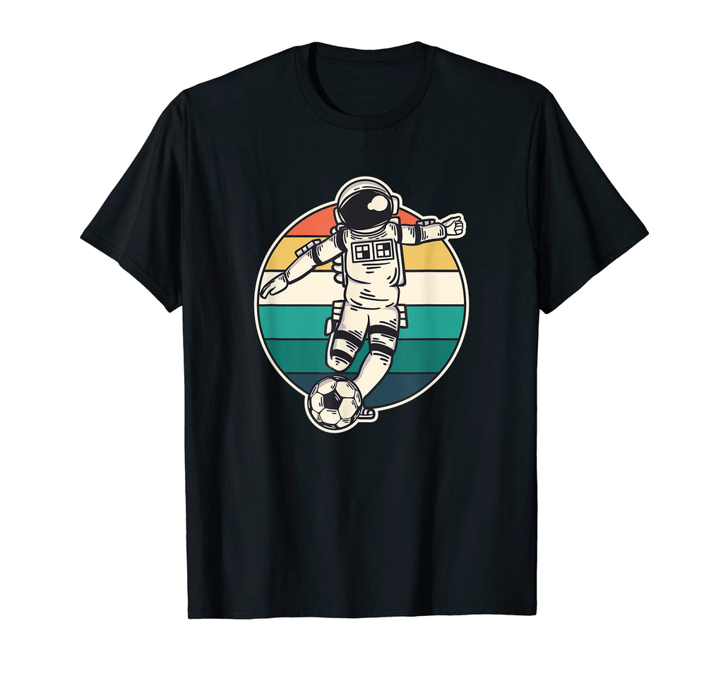 Astronaut Football Soccer Fun Space T-Shirt - Minimalist Print Unisex