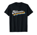 Atlanta Distressed Baseball Script T-Shirt - Trendy Graphic for Adults