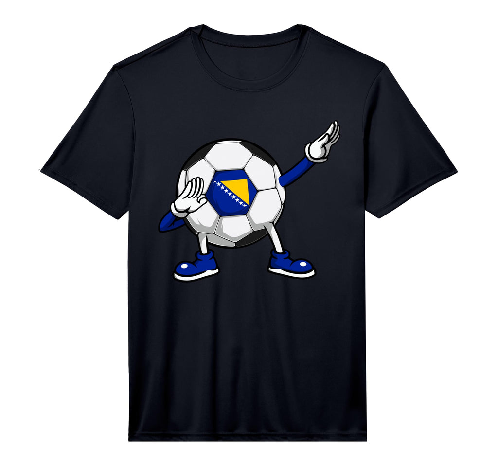 Dabbing Soccer Bosnia Herzegovina T-Shirt - Aesthetic Graphic for Adults