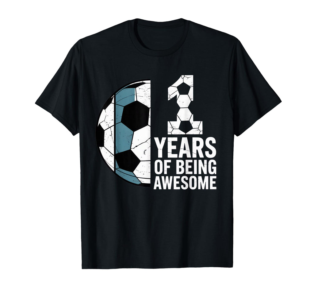 11 Years Being Awesome Soccer Lover T-Shirt - Aesthetic Graphic Unisex