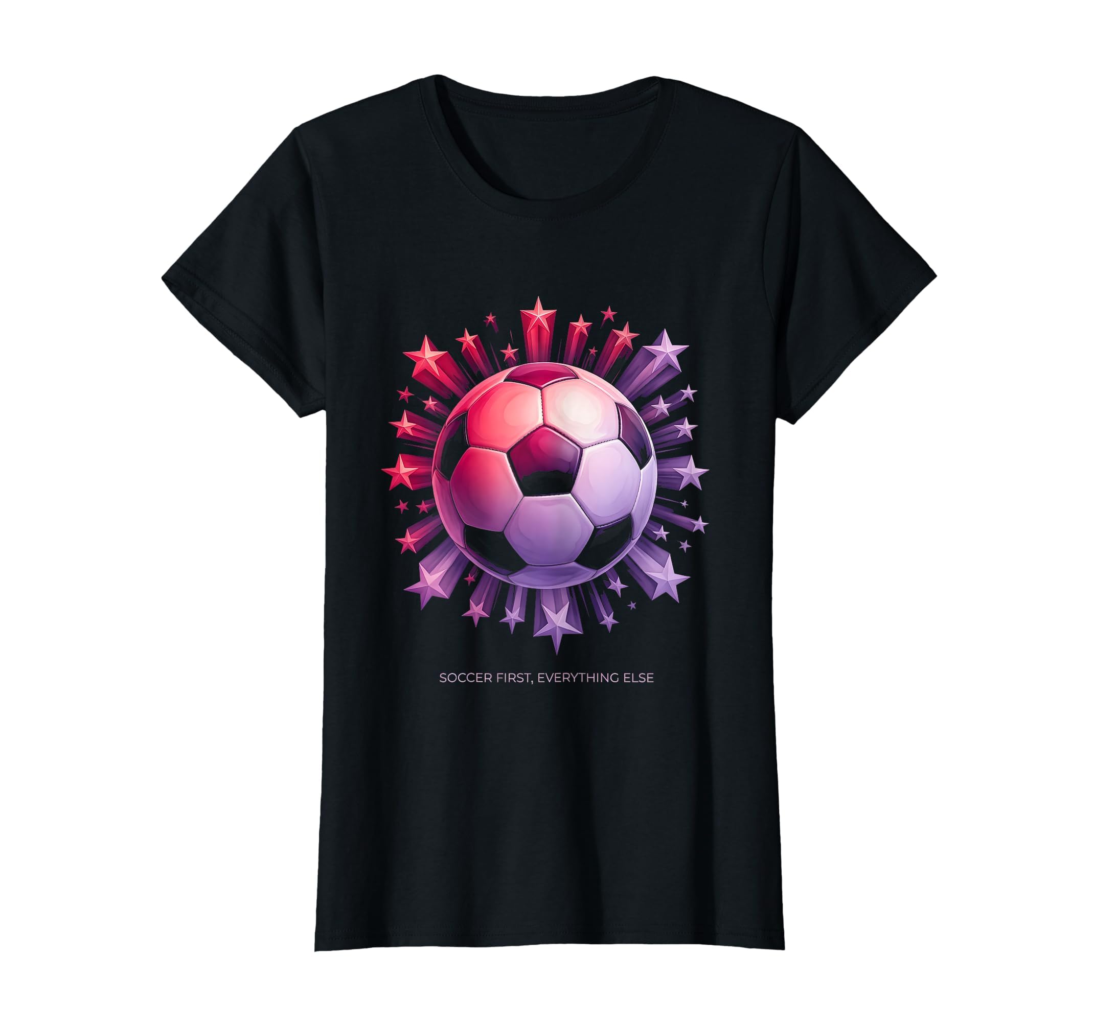Soccer First Everything Else Soccer T-Shirt - Trendy Graphic Men Women