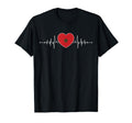 Morocco Heartbeat Moroccan Flag T-Shirt - Casual Everyday Wear for Adults