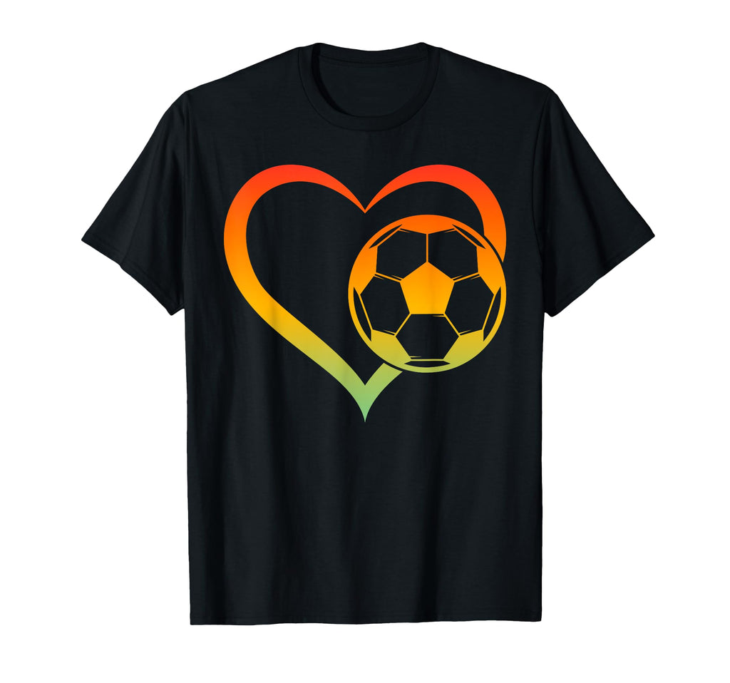 Soccer Player Soccer Heart Soccer Ball T-Shirt - Novelty Apparel Men Women