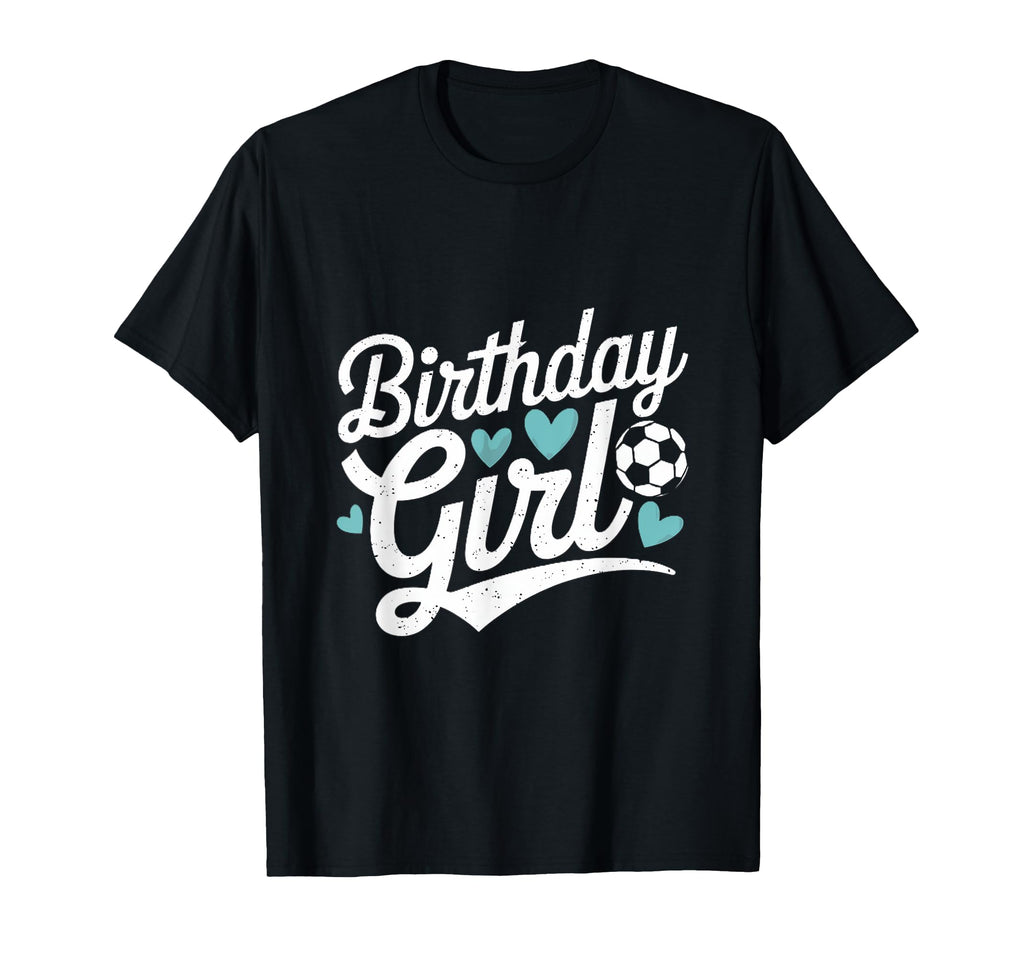 Birthday Soccer Hearts Fun Celebration T-Shirt - Graphic Print for Adults