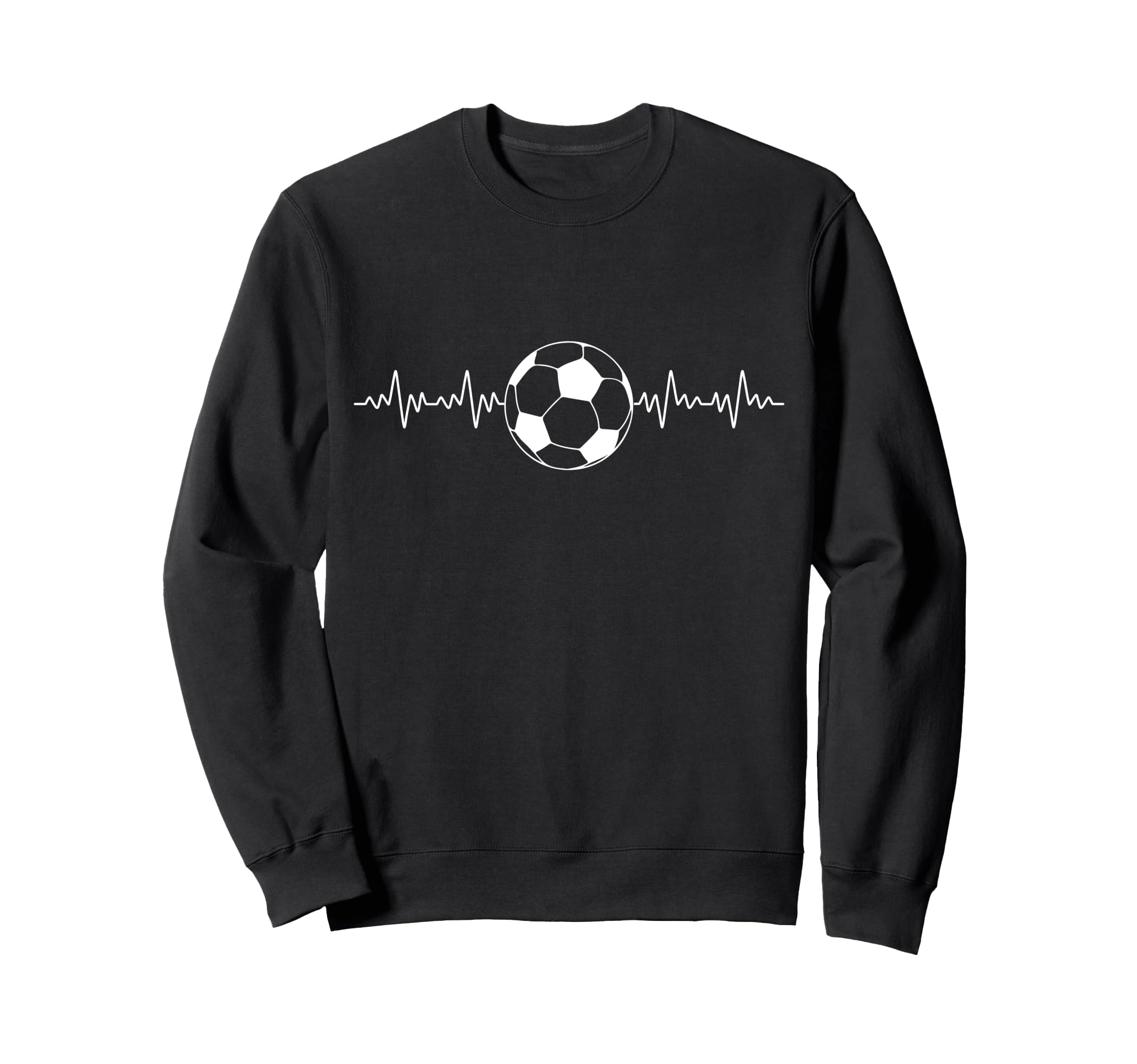 Football Heartbeat Soccer Lovers Sweatshirt - Custom Art Print Men Women