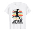 Lets Kick Some Grass Soccer Player Funny T-Shirt - Custom Art Print Unisex
