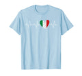 Heartbeat Italian Italy Soccer Funny T-Shirt - Unique Graphic for Adults