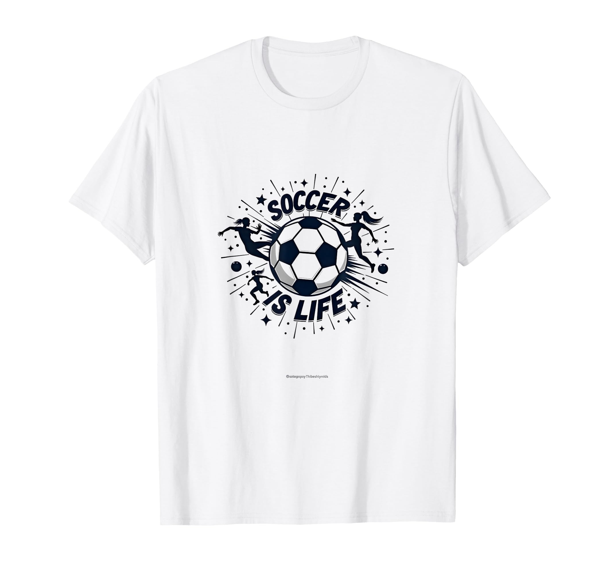 Soccer Is Life Passionate Player T-Shirt - Casual Everyday Wear Unisex