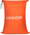 MissBoy Laundry Bag, Nylon Dirty Clothes Storage Bag, Splash-proof Travel Camping Laundry Bags with Zip, Lightweight Foldable Swimming Dry Wet Bag