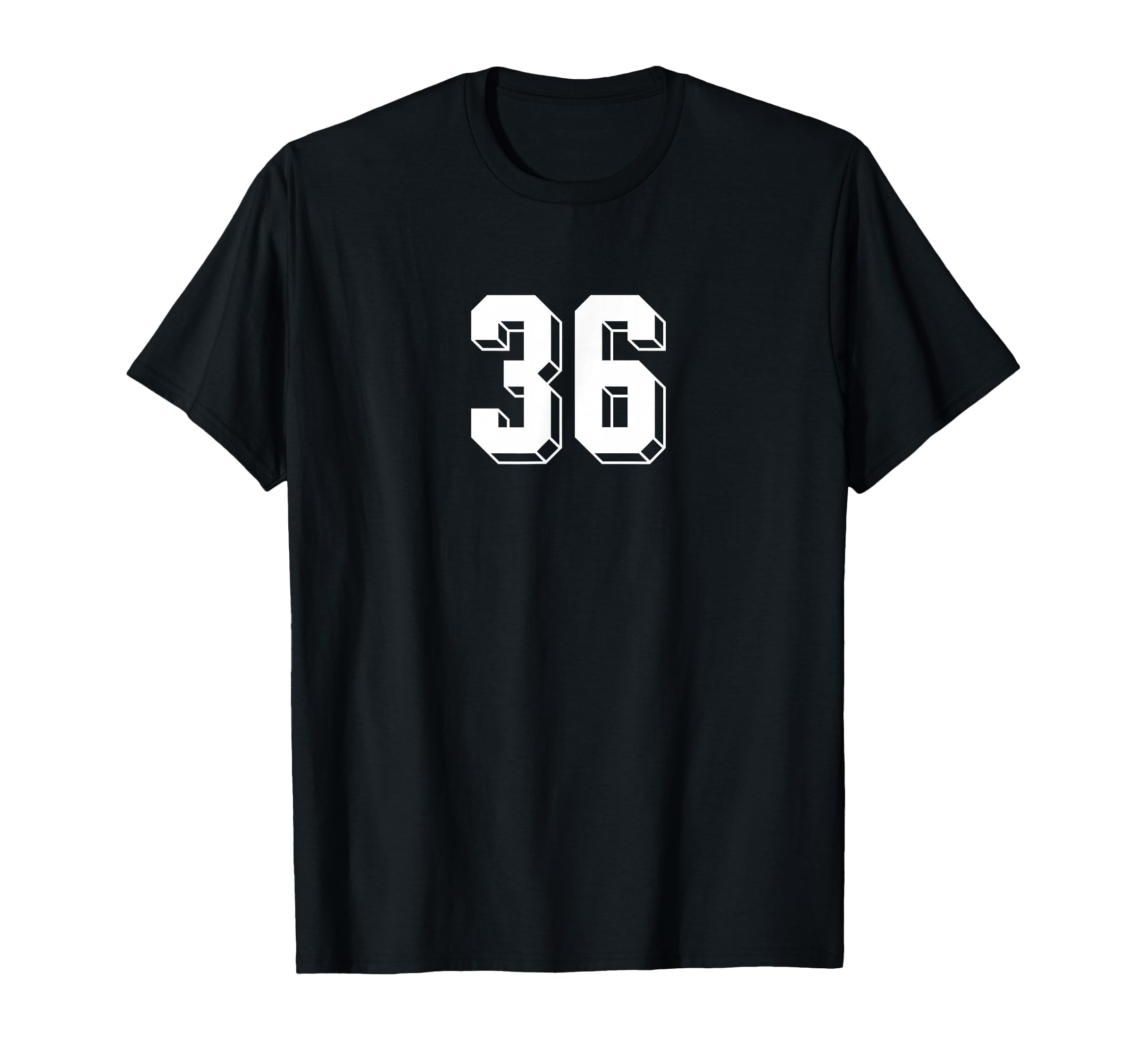 Number 36 80S 90S Soccer Team Jersey T-Shirt - Streetwear Style for Adults