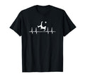 Soccer Player Heartbeat Line T-Shirt - Casual Everyday Wear Men Women
