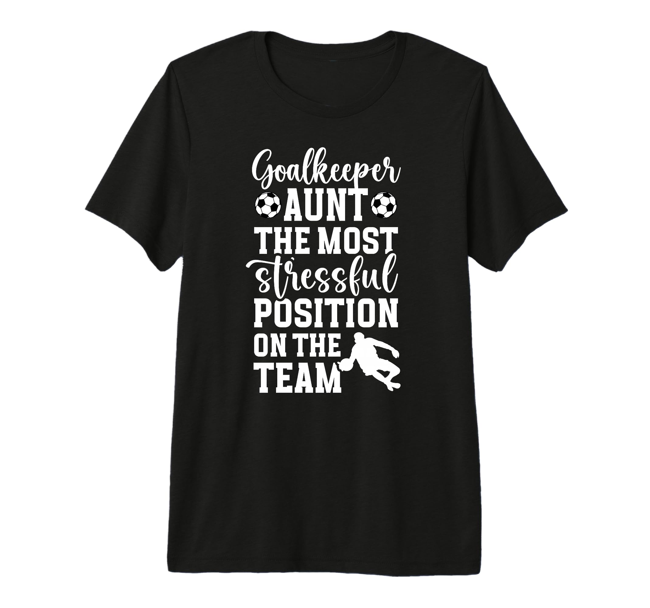 Funny Soccer Goalkeeper Aunt Soccer T-Shirt - Graphic Print for Adults