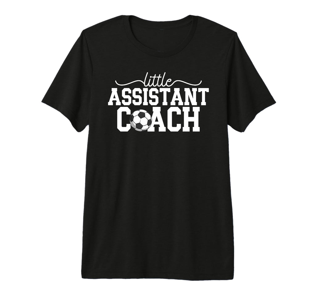Little Assistant Coach Soccer T-Shirt - Aesthetic Graphic Men Women