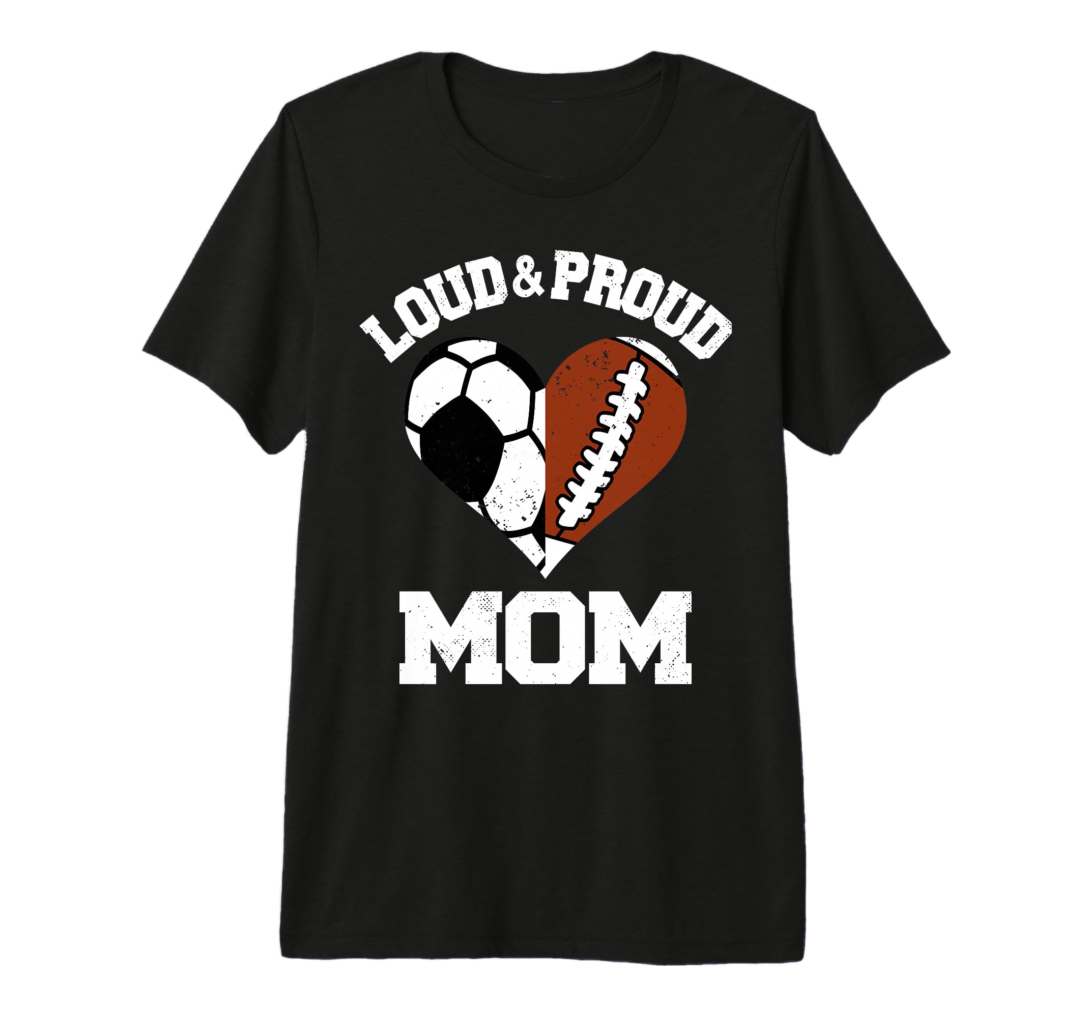 Loud Proud Mom Soccer Football T-Shirt - Aesthetic Graphic for Adults